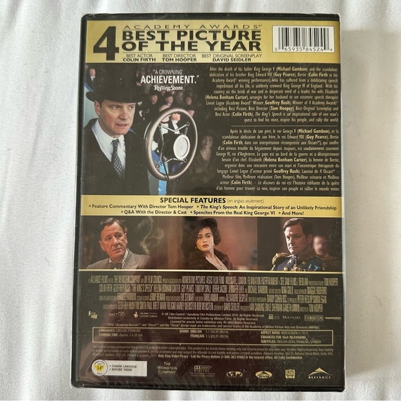 NWT The King's Speech 2010 DVD Sealed Unused - Picture 2 of 8